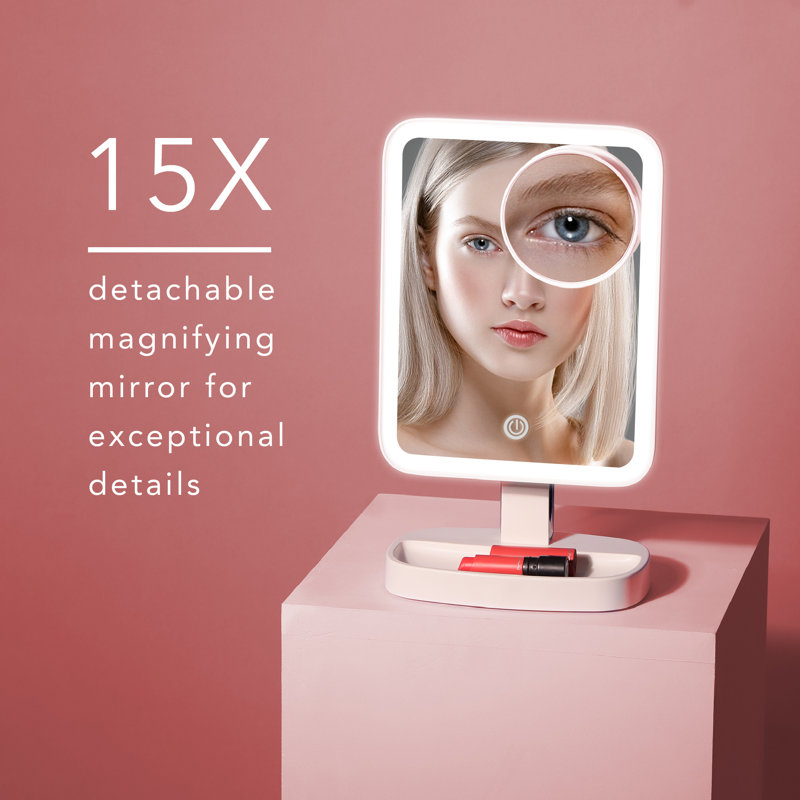Fancii Modern Lighted Magnifying Makeup Mirror & Reviews Wayfair